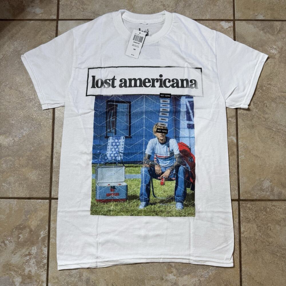 Machine Gun Kelly MGK Lost Americana Lawn Chair T-Shirt Size SMALL New